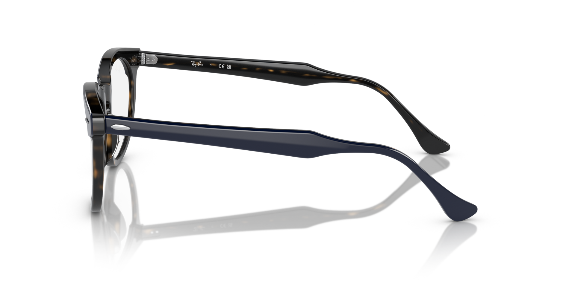 RB5598 Blue On Havana AcetateEyeglass Frames for Glasses Direct, Side View