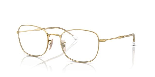RB6497 Optics Arista Gold MetalEyeglass Frames for Glasses Direct, Angle View