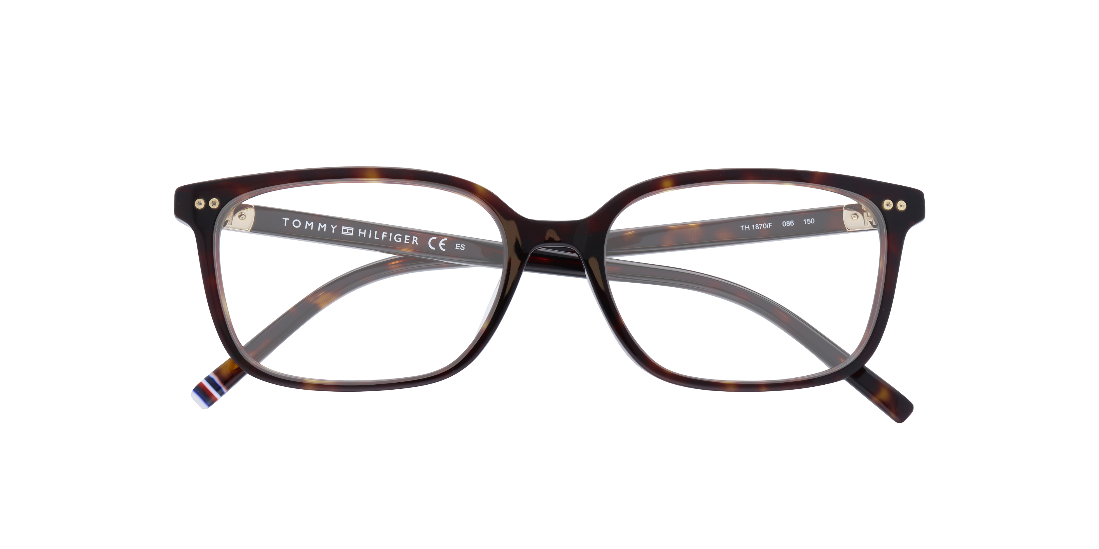 TH 1870/F Tortoise AcetateEyeglass Frames for Glasses Direct, Closed View