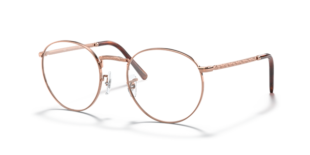 RB3637V Rose Gold MetalEyeglass Frames for Glasses Direct, Angle View