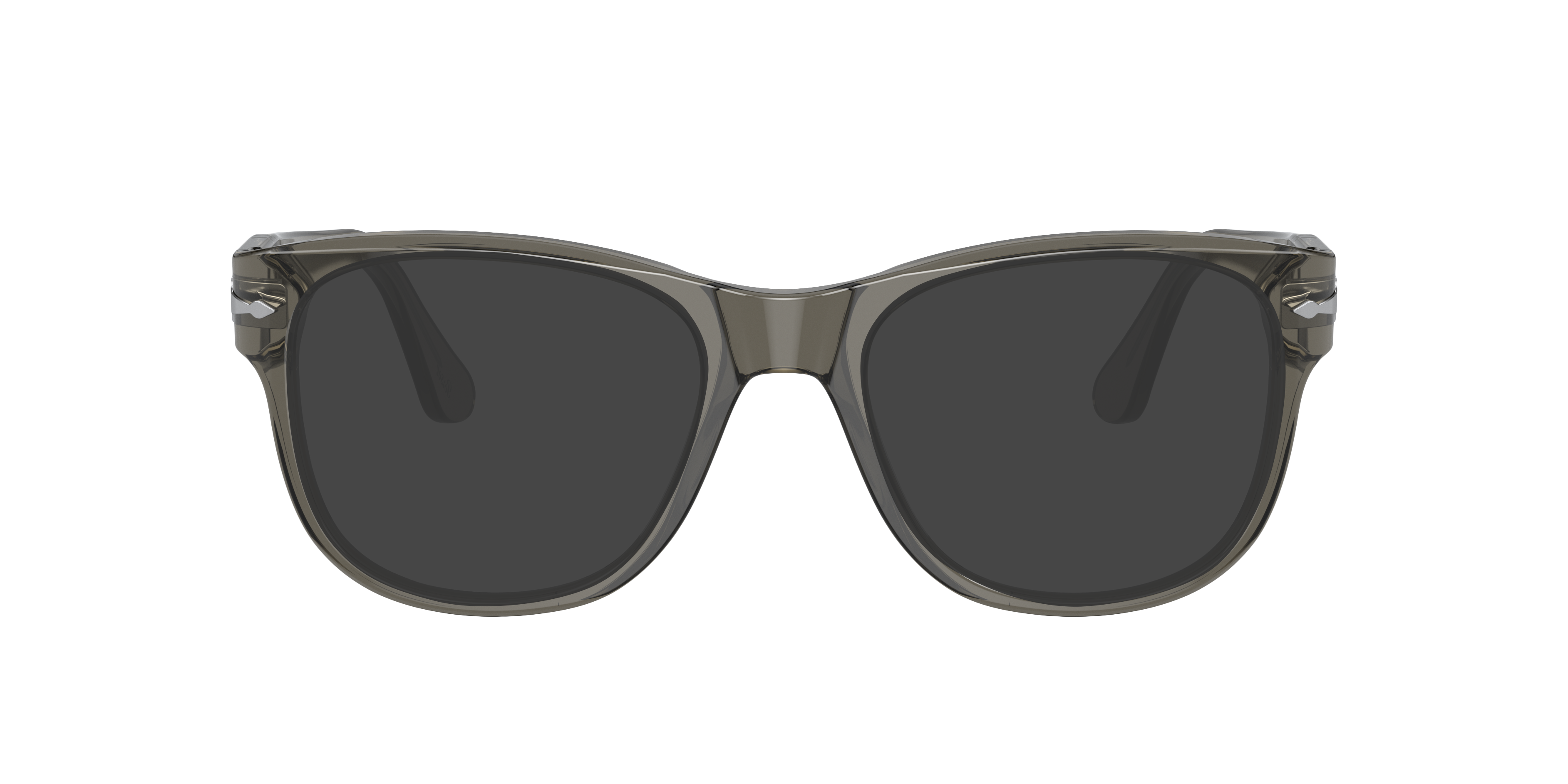 PO3312V Transparent Taupe Gray AcetateEyeglass Frames for Glasses Direct, with Tinted Lenses