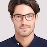Boston Matte Demi PlasticEyeglass Frames for Men for Glasses Direct