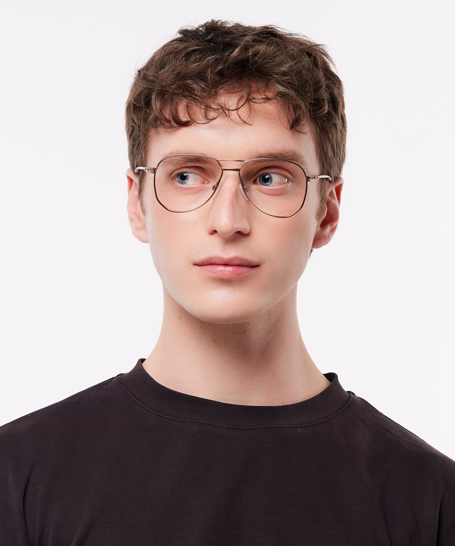 Contrail TI Satin Rose Gold TitaniumEyeglass Frames for Men for Glasses Direct