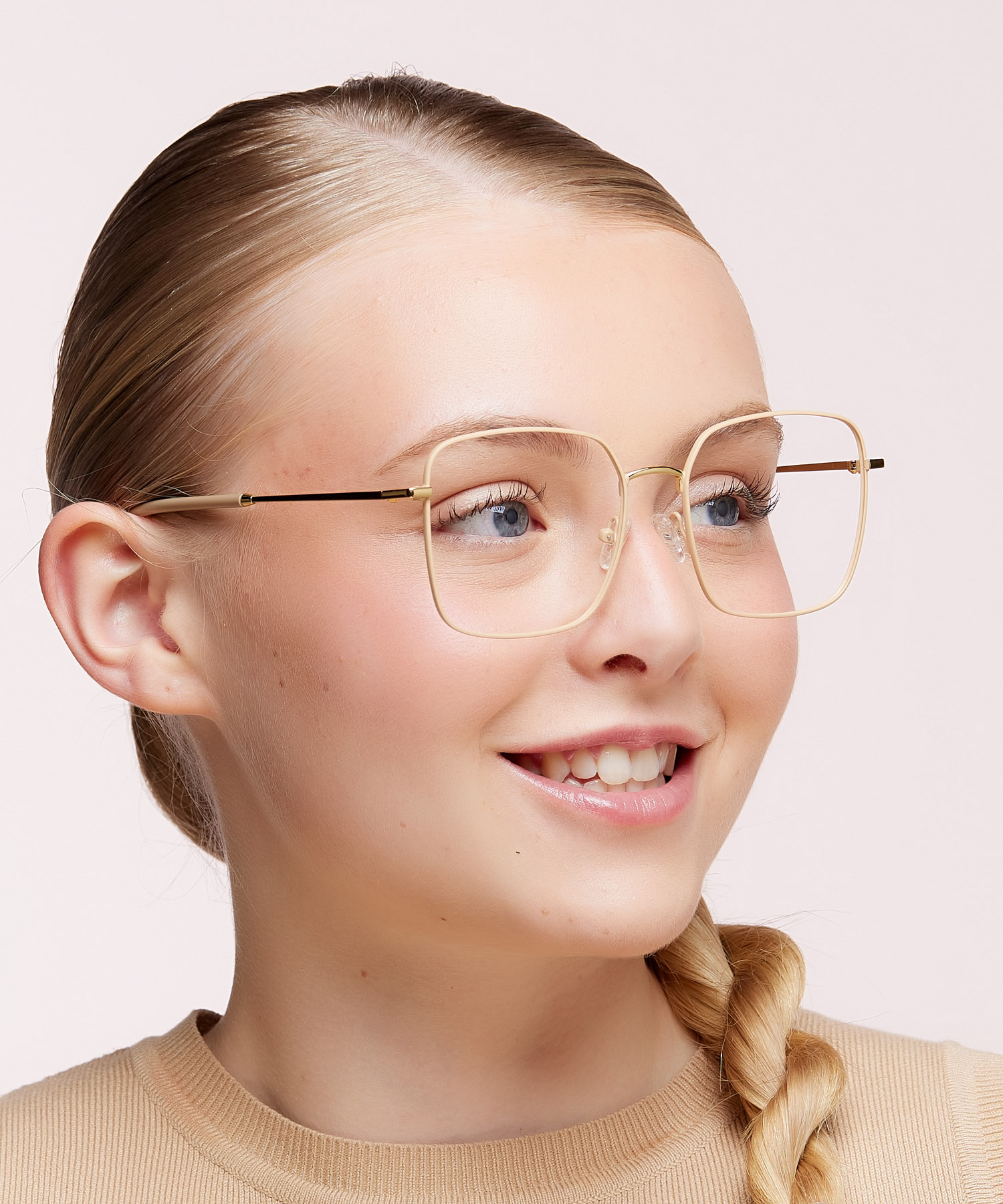 Venezia Cream MetalEyeglass Frames for Women for Glasses Direct