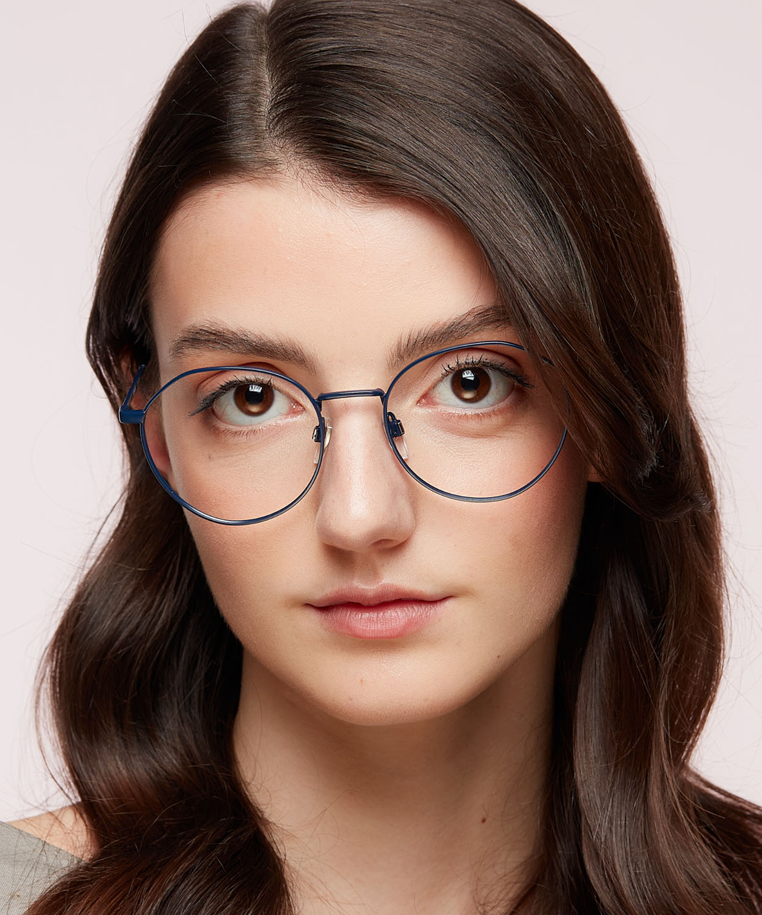 LV 1059 Blue MetalEyeglass Frames for Women for Glasses Direct