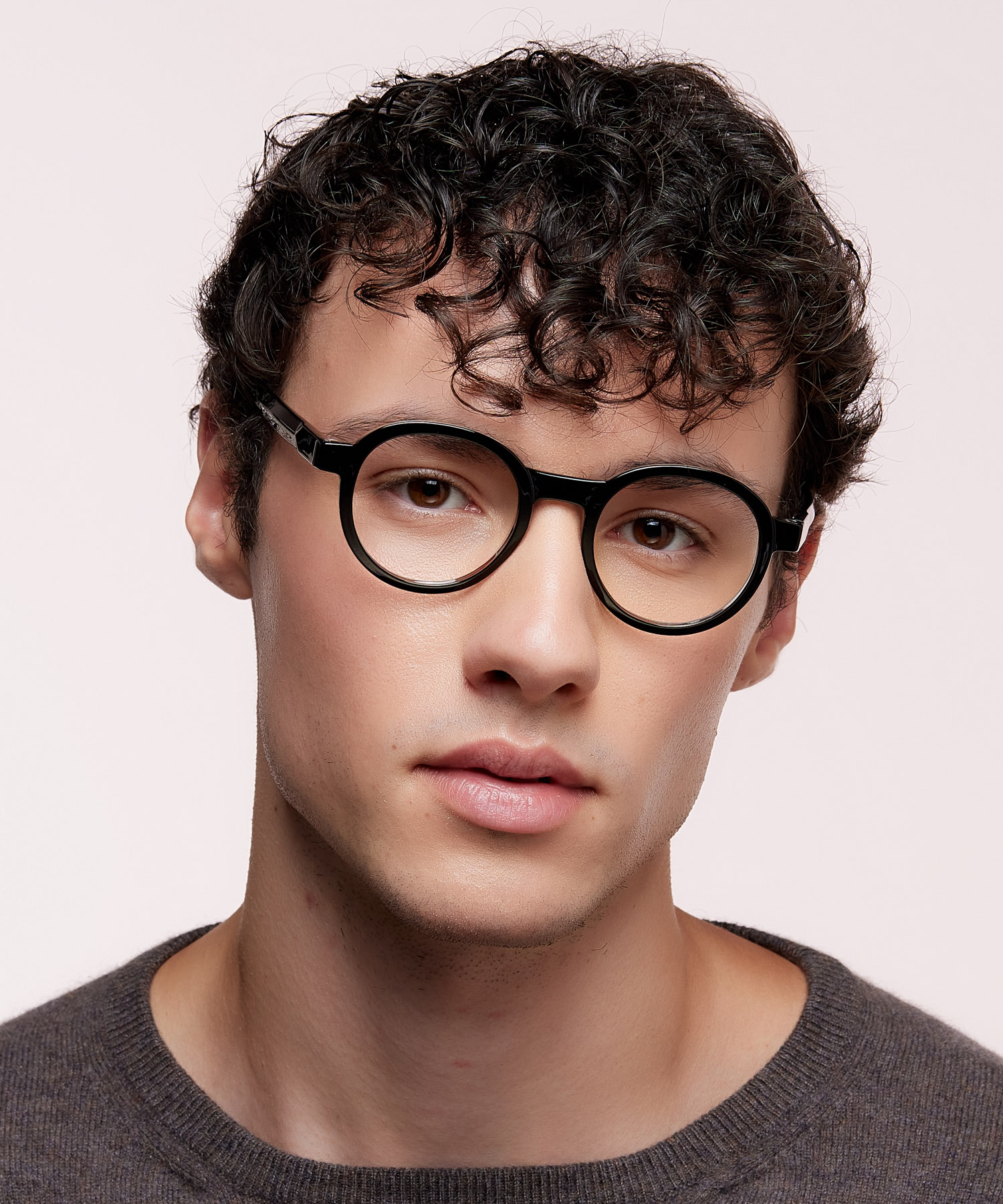 Joby Black & Crystal PlasticEyeglass Frames for Men for Glasses Direct