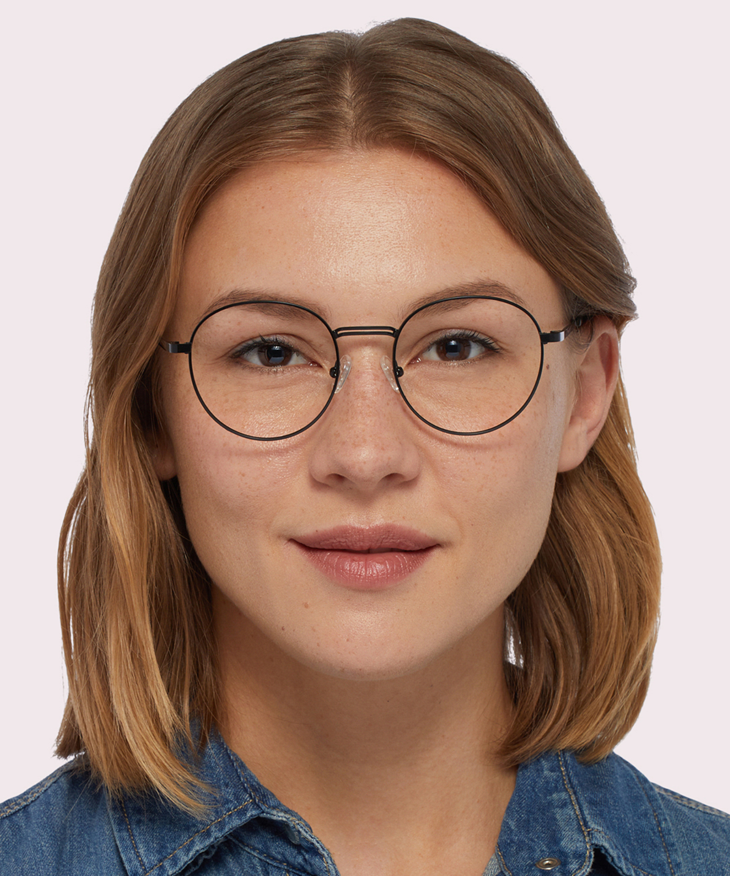 Franky Matte Black MetalEyeglass Frames for Women for Glasses Direct