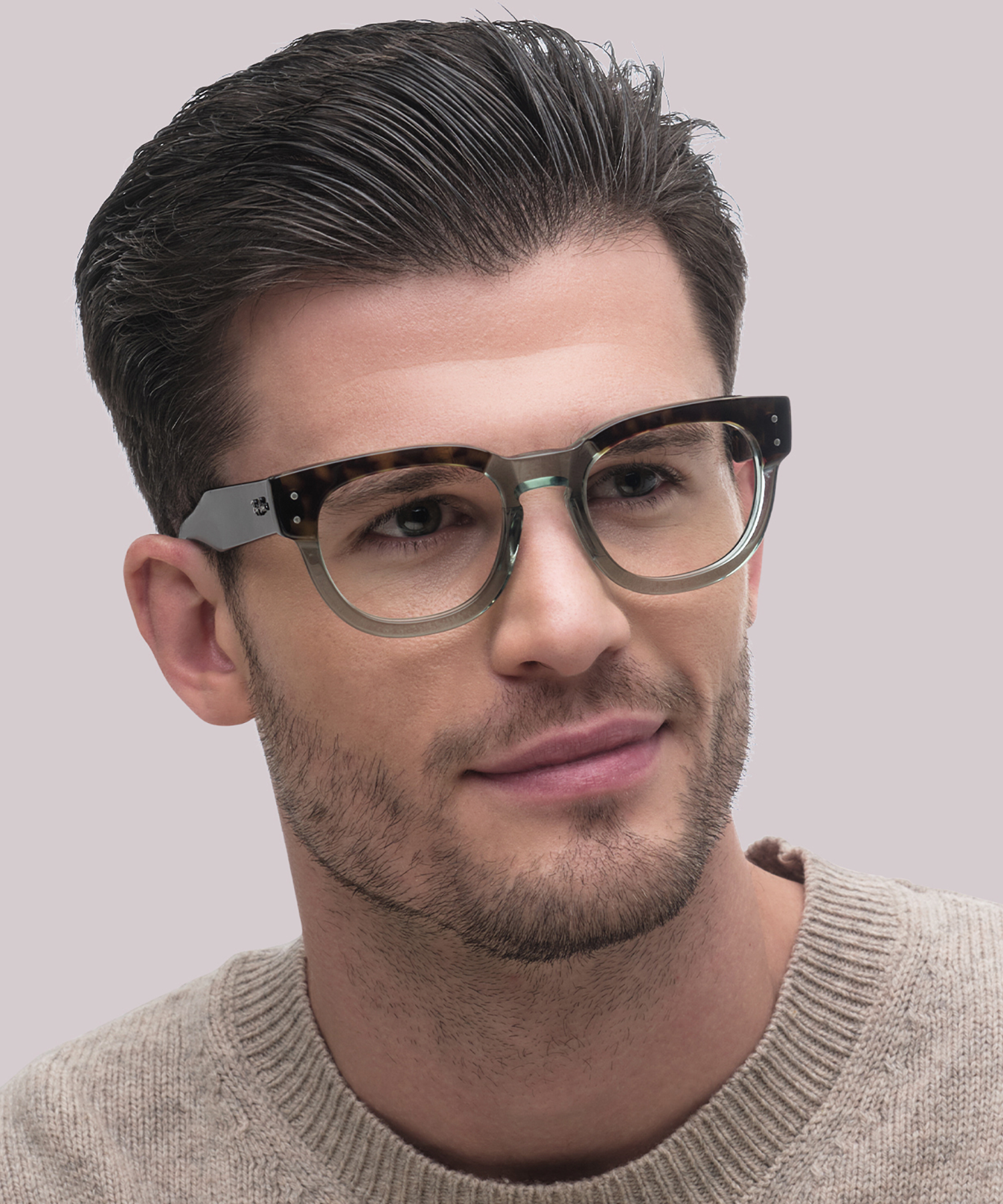 RB0298V Havana On Transparent Green AcetateEyeglass Frames for Men for Glasses Direct