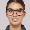 Gian Pink Havana PlasticEyeglass Frames for Women for Glasses Direct