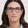 RB7074 Rubber Black PlasticEyeglass Frames for Women for Glasses Direct