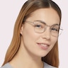 RB3694V Silver MetalEyeglass Frames for Women for Glasses Direct