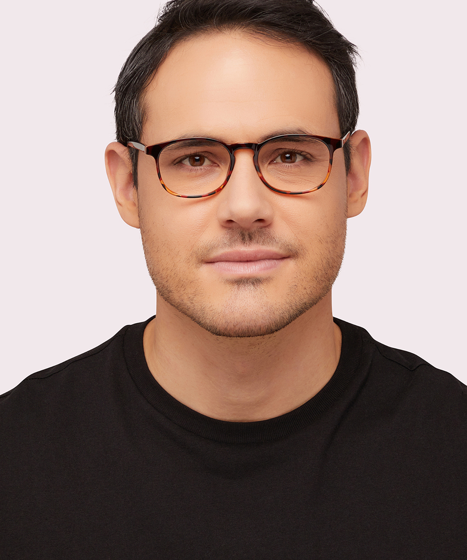 Delaney Havana PlasticEyeglass Frames for Men for Glasses Direct