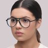 Harquin Gradient Blue & Green PlasticEyeglass Frames for Women for Glasses Direct