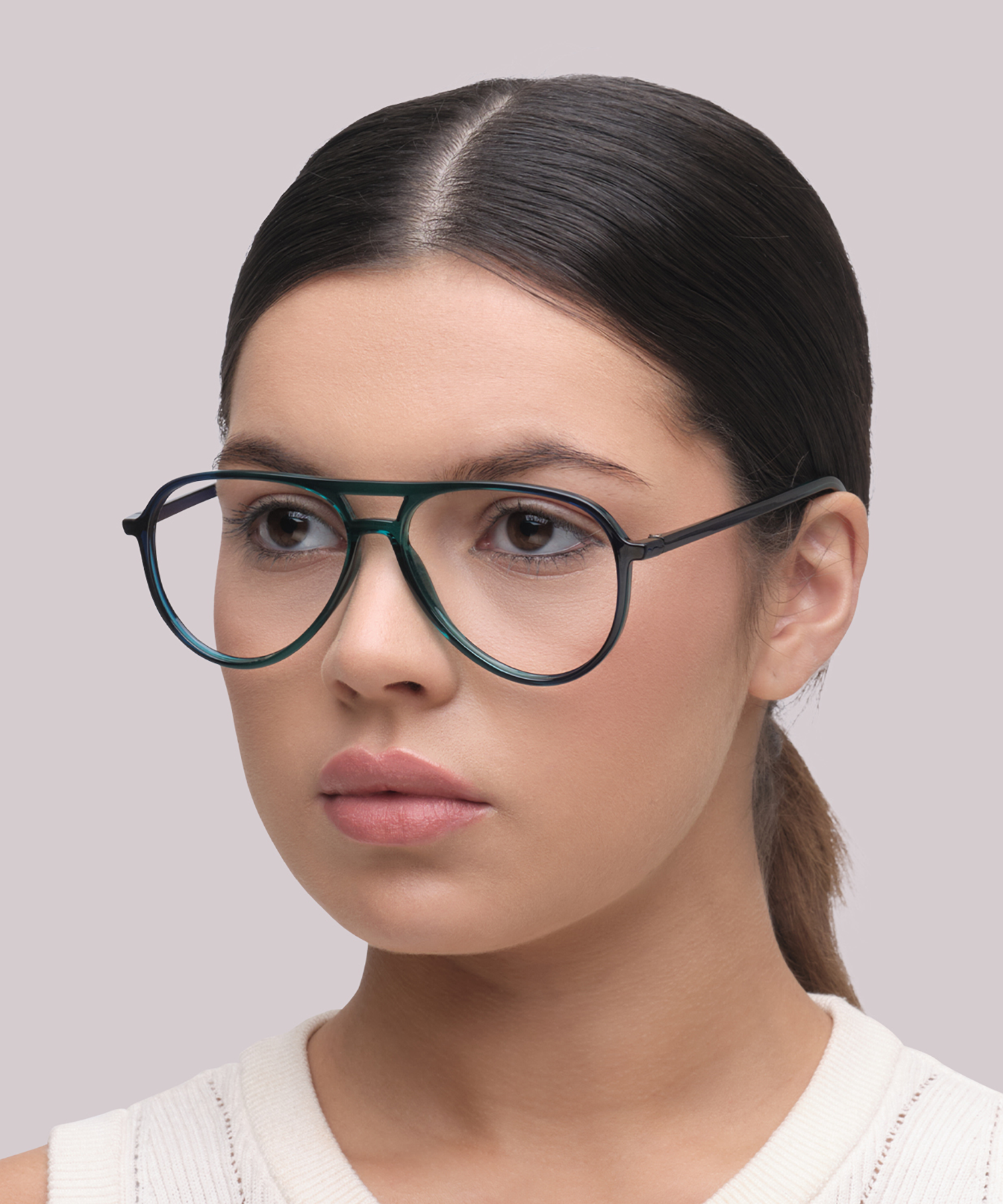 Harquin Gradient Blue & Green PlasticEyeglass Frames for Women for Glasses Direct