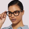 MJ 1071 Black AcetateEyeglass Frames for Women for Glasses Direct