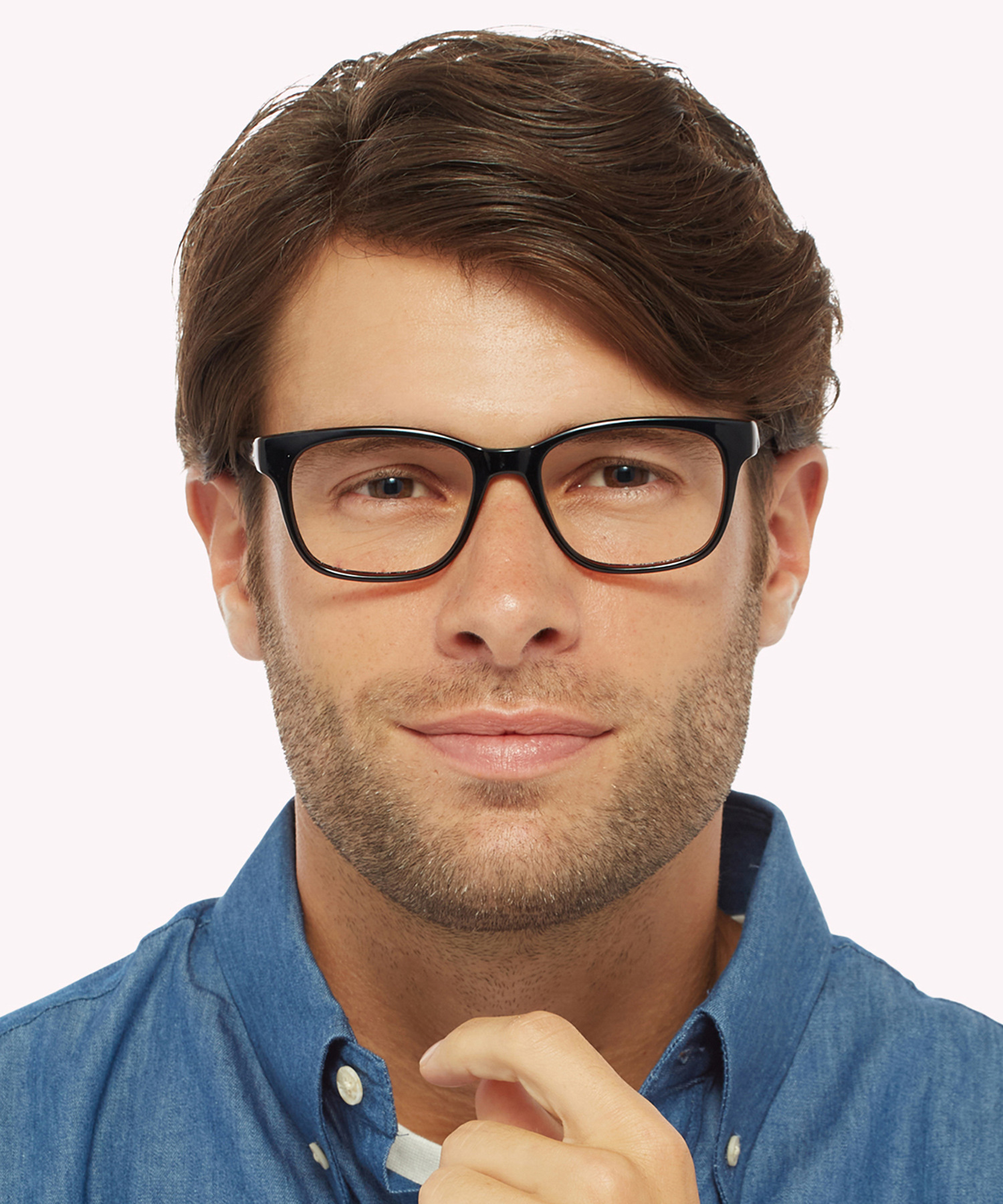 Diallo Black & Brown PlasticEyeglass Frames for Men for Glasses Direct