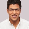 Blazer Matte Navy MetalEyeglass Frames for Men for Glasses Direct