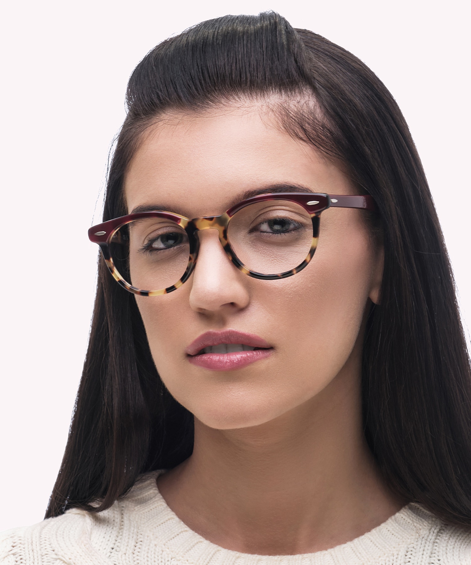 RB5598 Bordeaux On Yellow Havana AcetateEyeglass Frames for Women for Glasses Direct