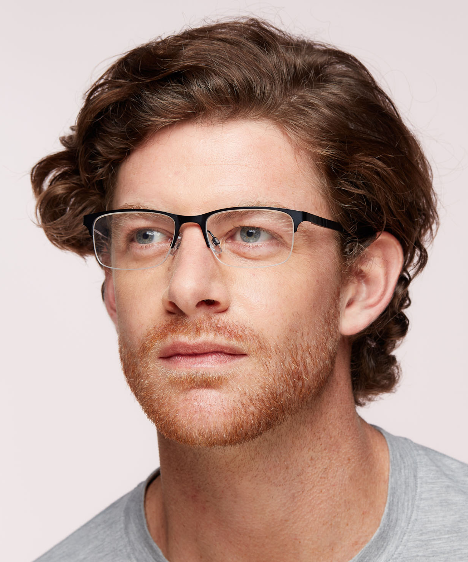 CPO 3533 Blue MetalEyeglass Frames for Men for Glasses Direct
