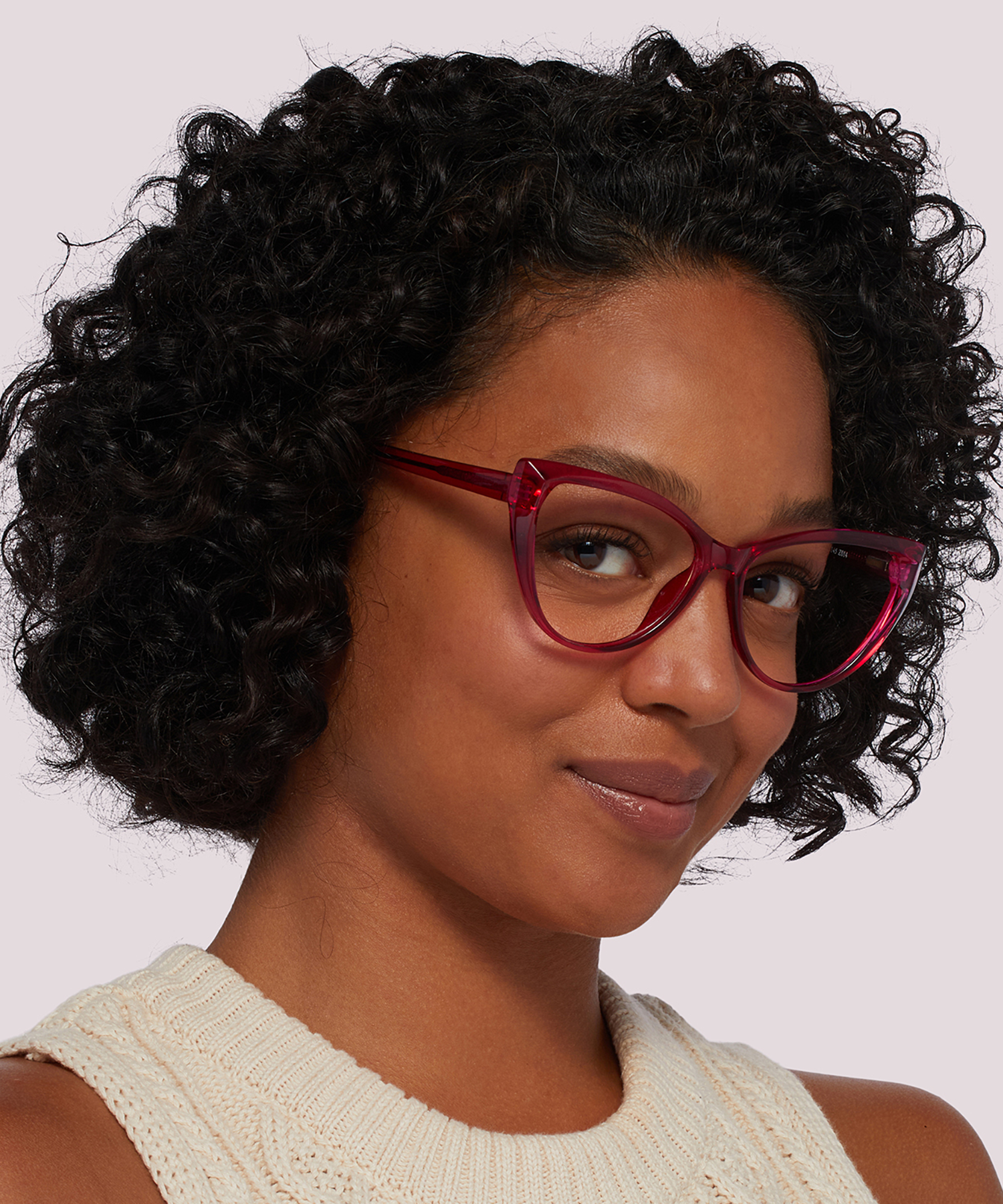 Freya Crystal & Pink PlasticEyeglass Frames for Women for Glasses Direct