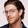 LV 1059 Blue MetalEyeglass Frames for Men for Glasses Direct