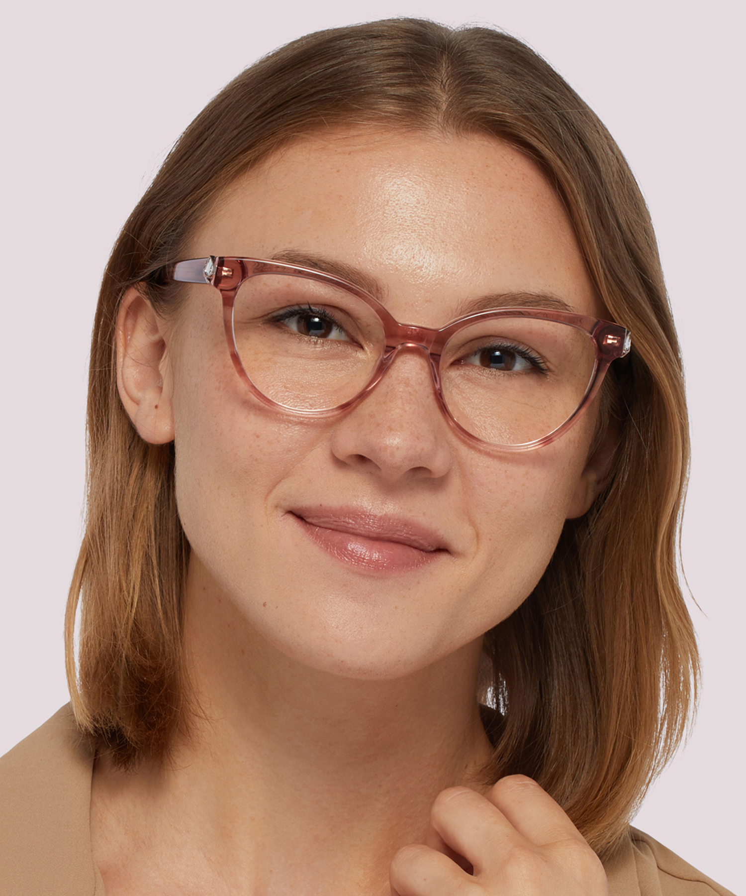 Xandra Pink AcetateEyeglass Frames for Women for Glasses Direct