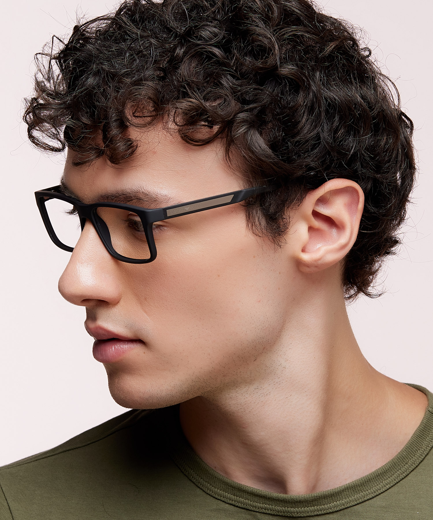 EA3038 Rubber Black PlasticEyeglass Frames for Men for Glasses Direct