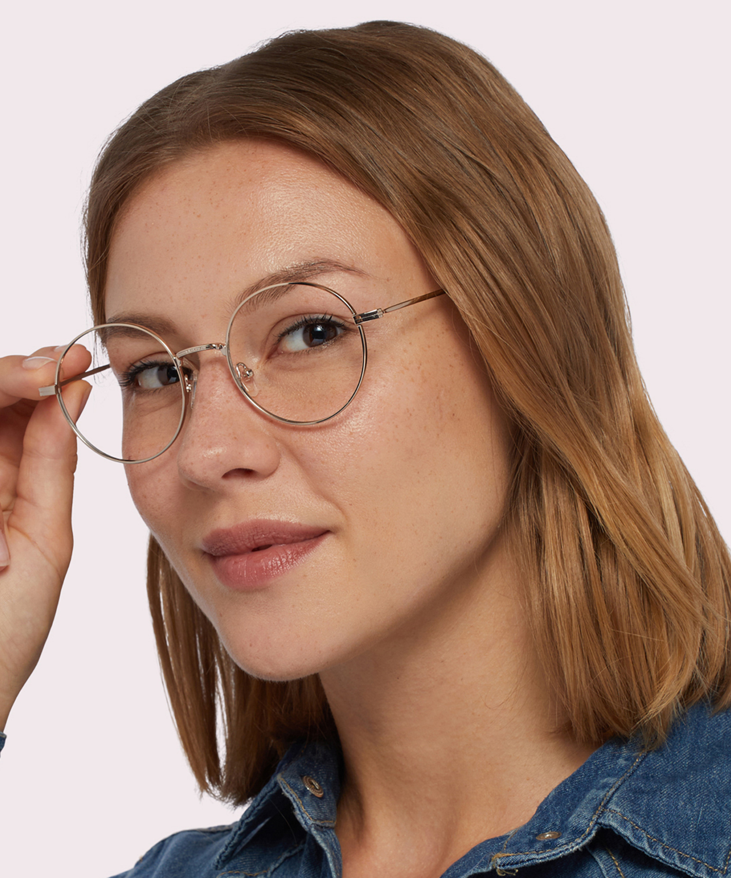 Everly Shiny Gold MetalEyeglass Frames for Women for Glasses Direct