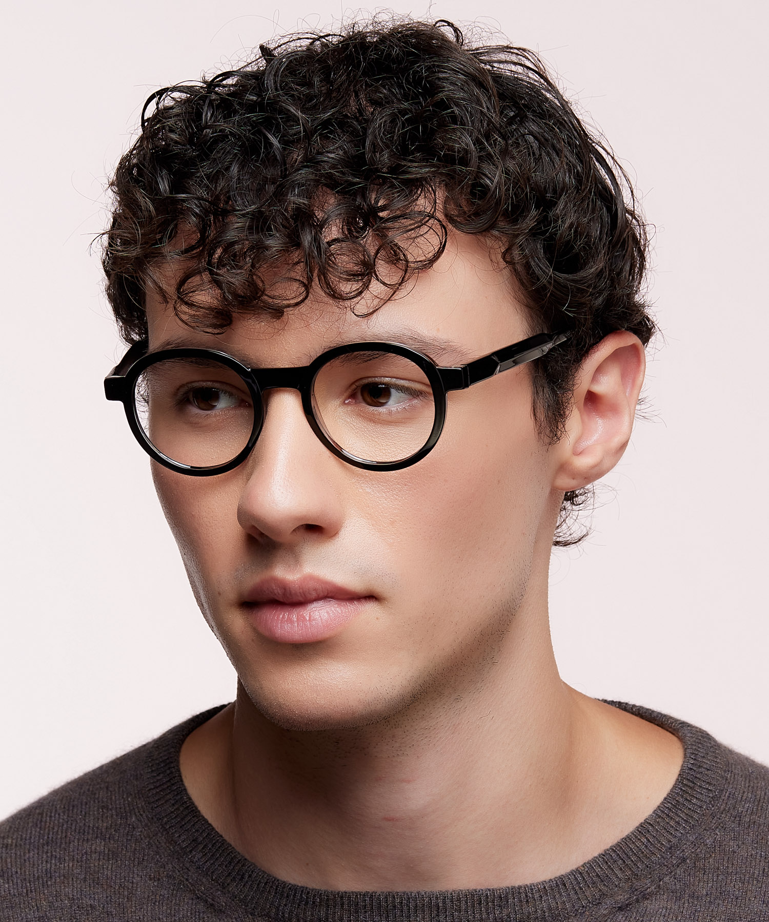 Joby Black & Crystal PlasticEyeglass Frames for Men for Glasses Direct