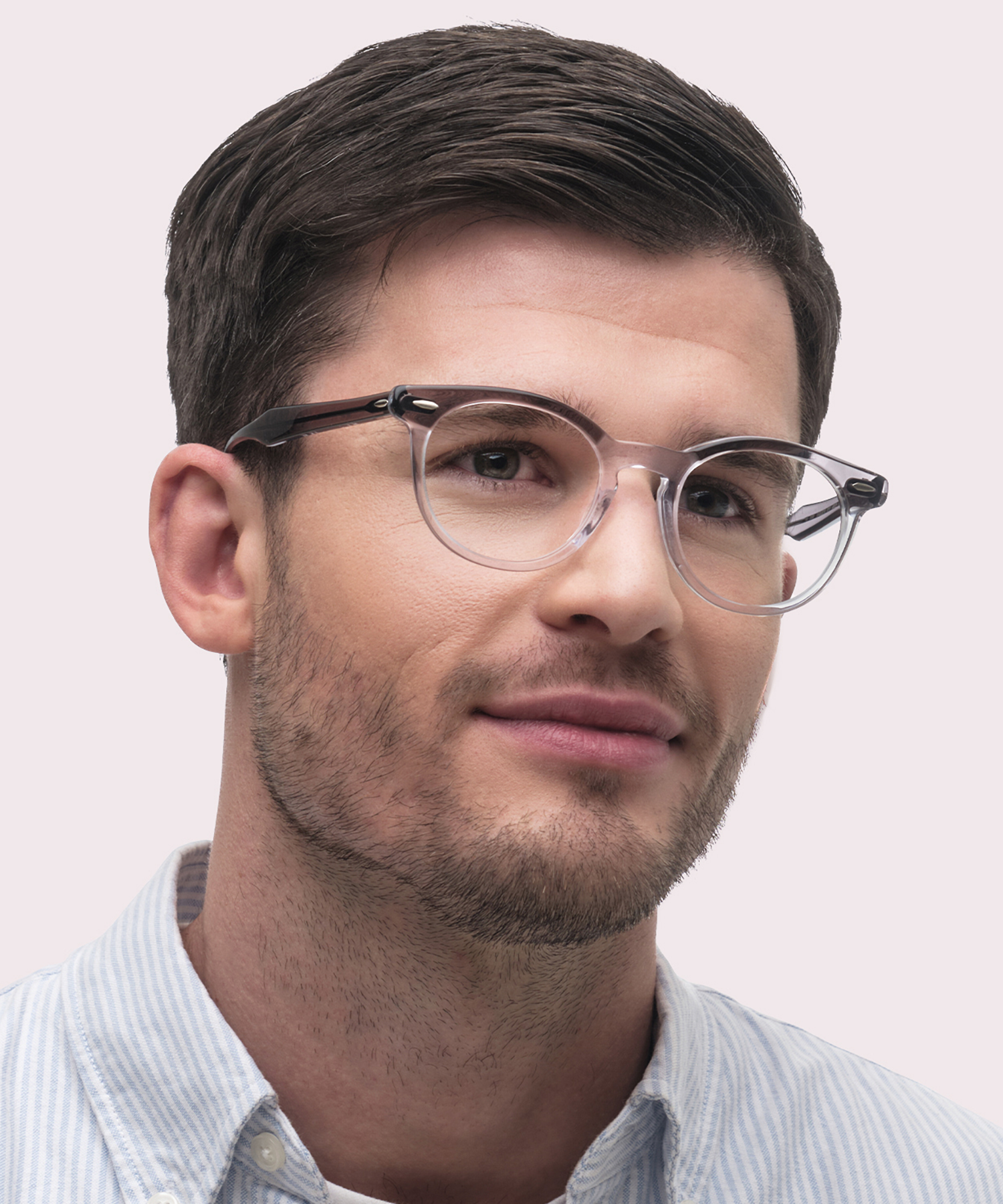 RB5598 Grey On Transparent AcetateEyeglass Frames for Men for Glasses Direct