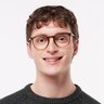 PO3318V Olive Transparent Green AcetateEyeglass Frames for Men for Glasses Direct