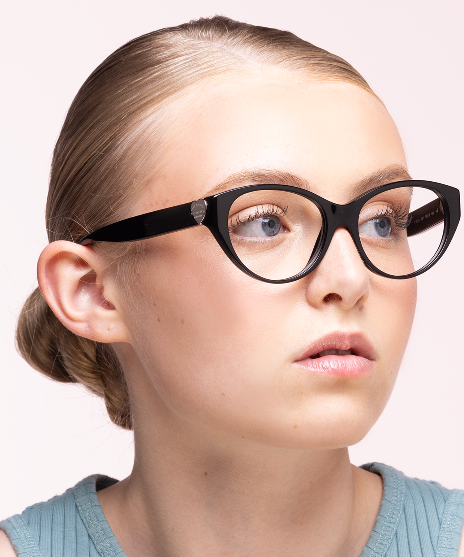 TF2244 Black AcetateEyeglass Frames for Women for Glasses Direct