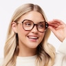 Katalina Horn Light Brown AcetateEyeglass Frames for Women for Glasses Direct