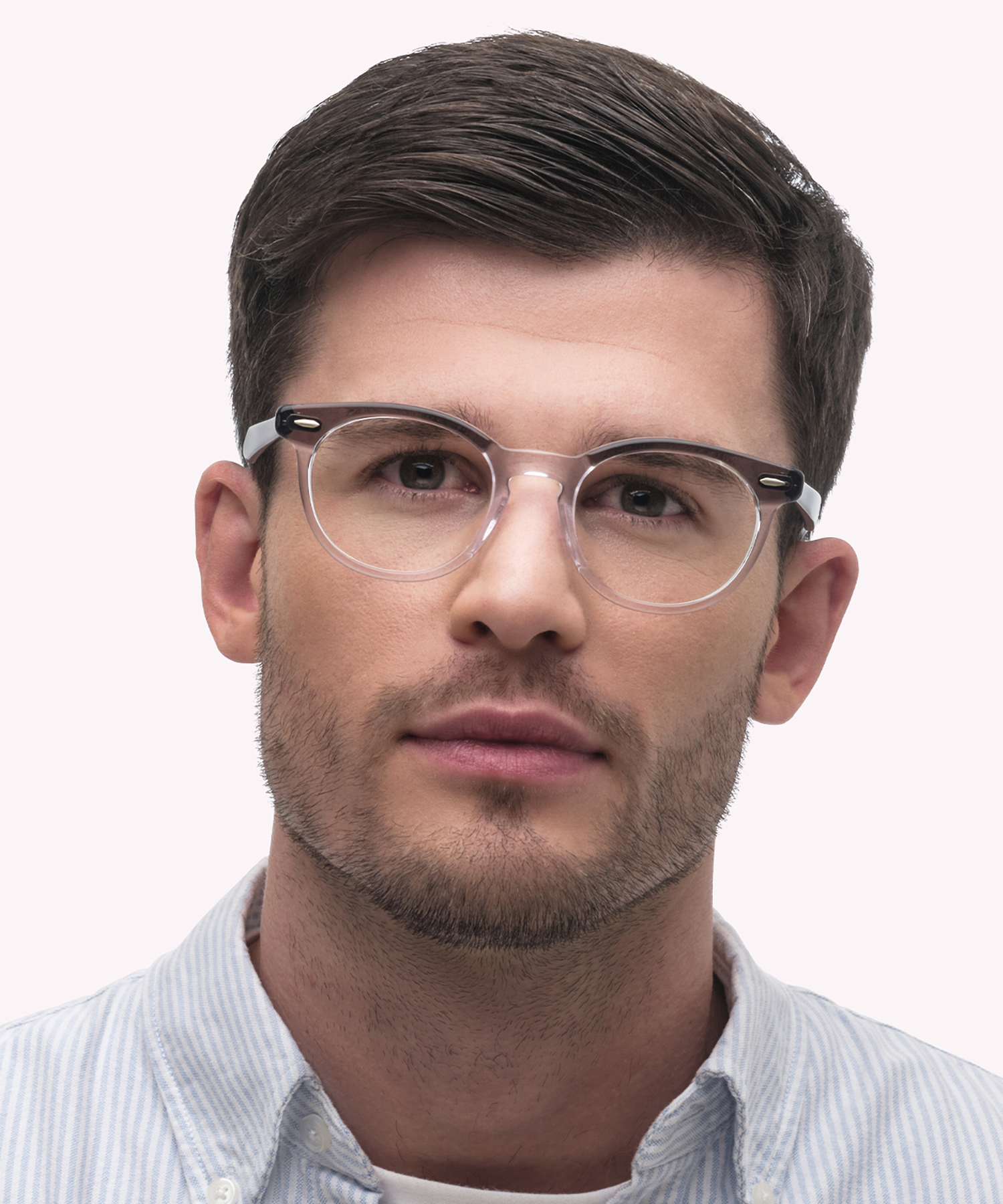 RB5598 Grey On Transparent AcetateEyeglass Frames for Men for Glasses Direct