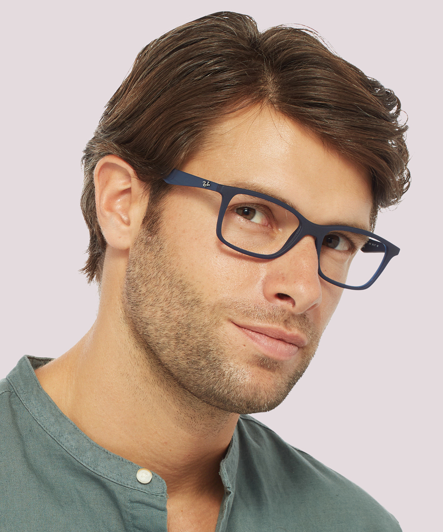 RB7047 Transparent Blue PlasticEyeglass Frames for Men for Glasses Direct