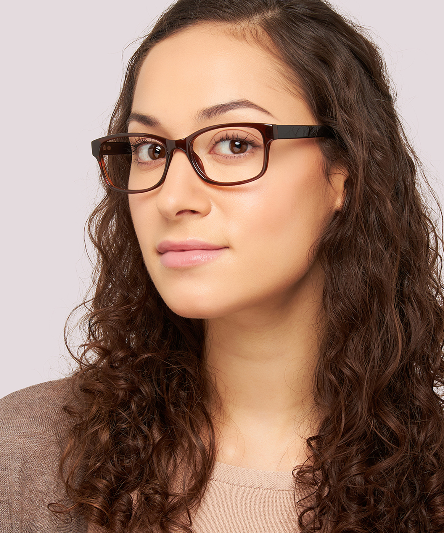 Dewy Brown & Black PlasticEyeglass Frames for Women for Glasses Direct