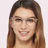 RB5154 White Transparent AcetateEyeglass Frames for Women for Glasses Direct