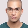 Cody Matte Black MetalEyeglass Frames for Men for Glasses Direct