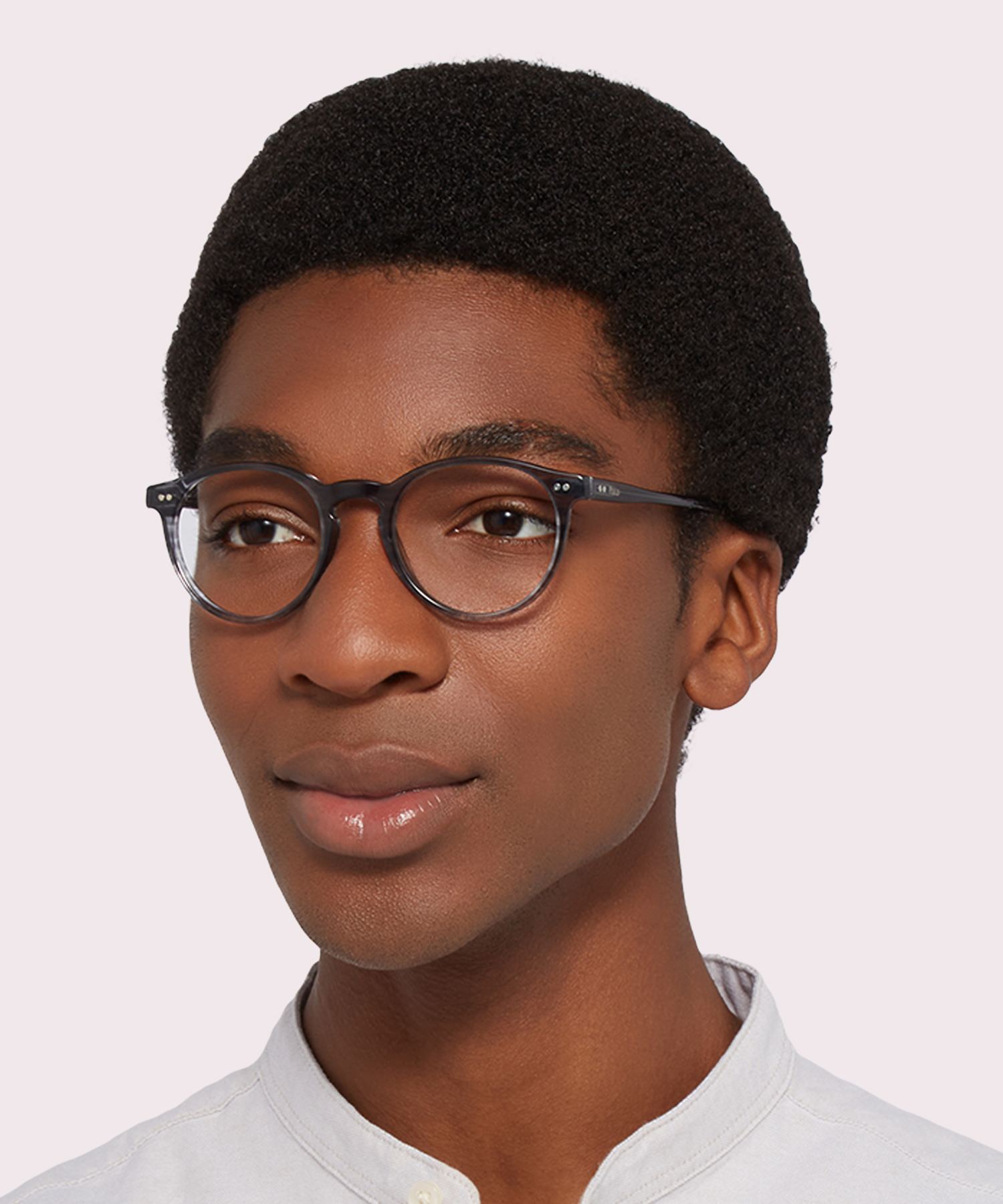 PH2083 Shiny Striped Grey AcetateEyeglass Frames for Men for Glasses Direct