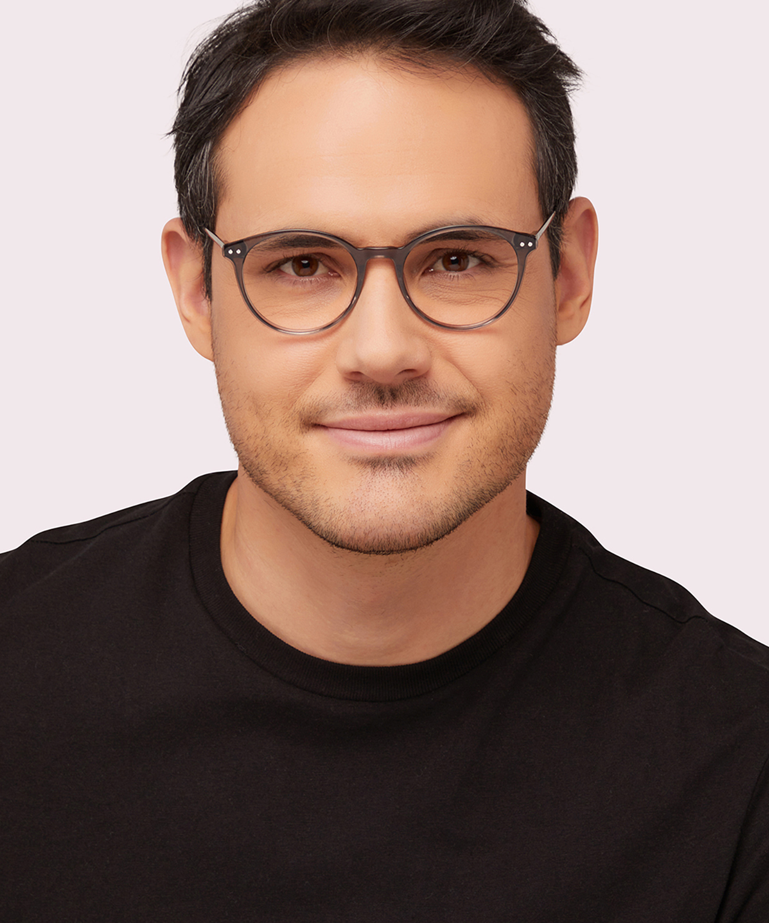 Fitzroy BN Grey MetalEyeglass Frames for Men for Glasses Direct