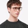 PO3318V Olive Transparent Green AcetateEyeglass Frames for Men for Glasses Direct