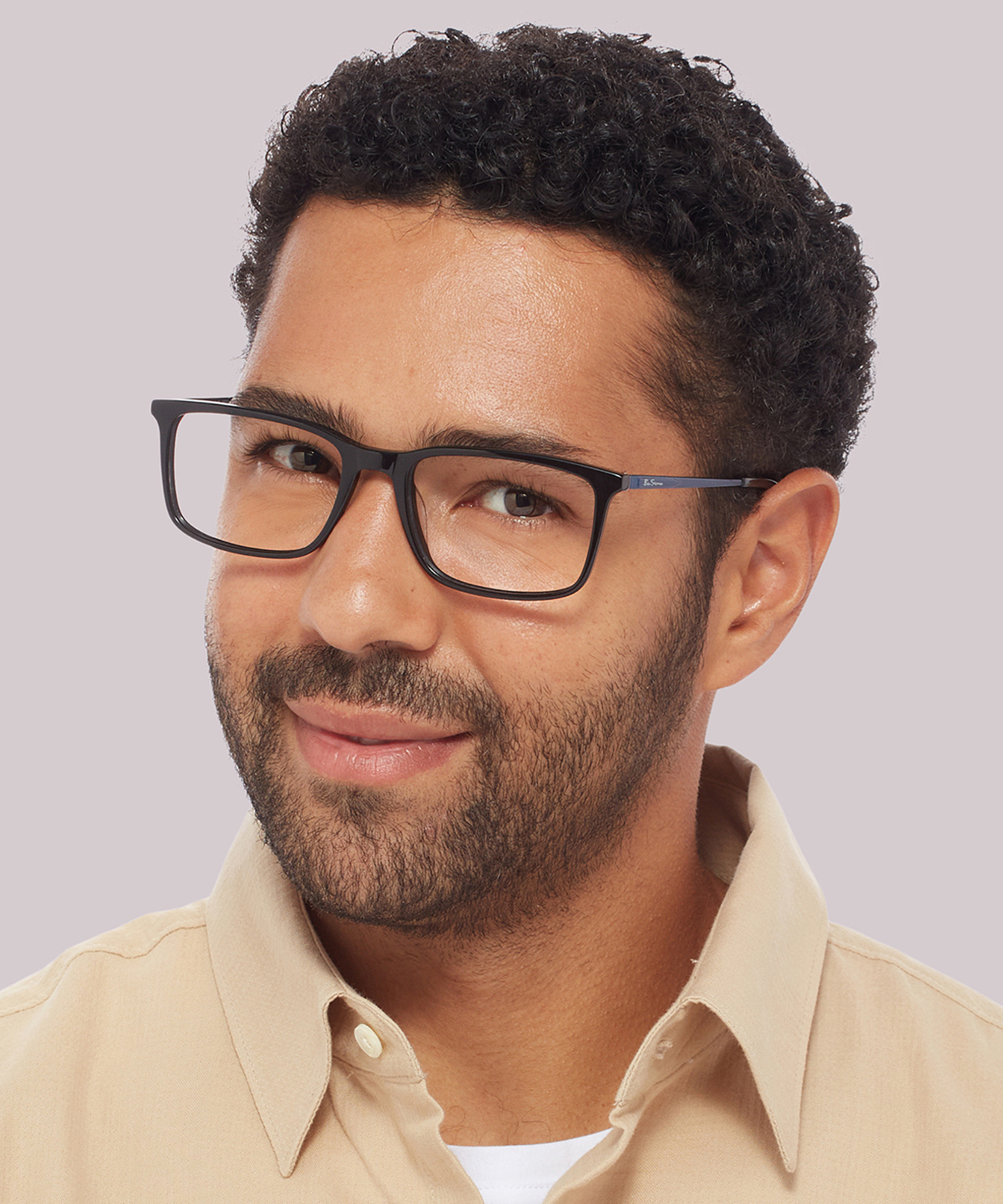 Chester BN Black MetalEyeglass Frames for Men for Glasses Direct
