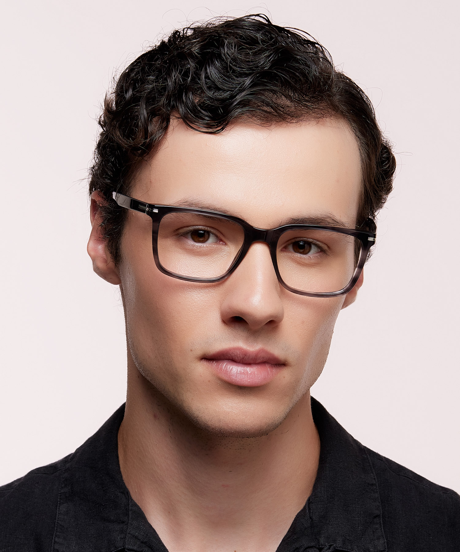 BOSS 1602 Horn Grey PlasticEyeglass Frames for Men for Glasses Direct