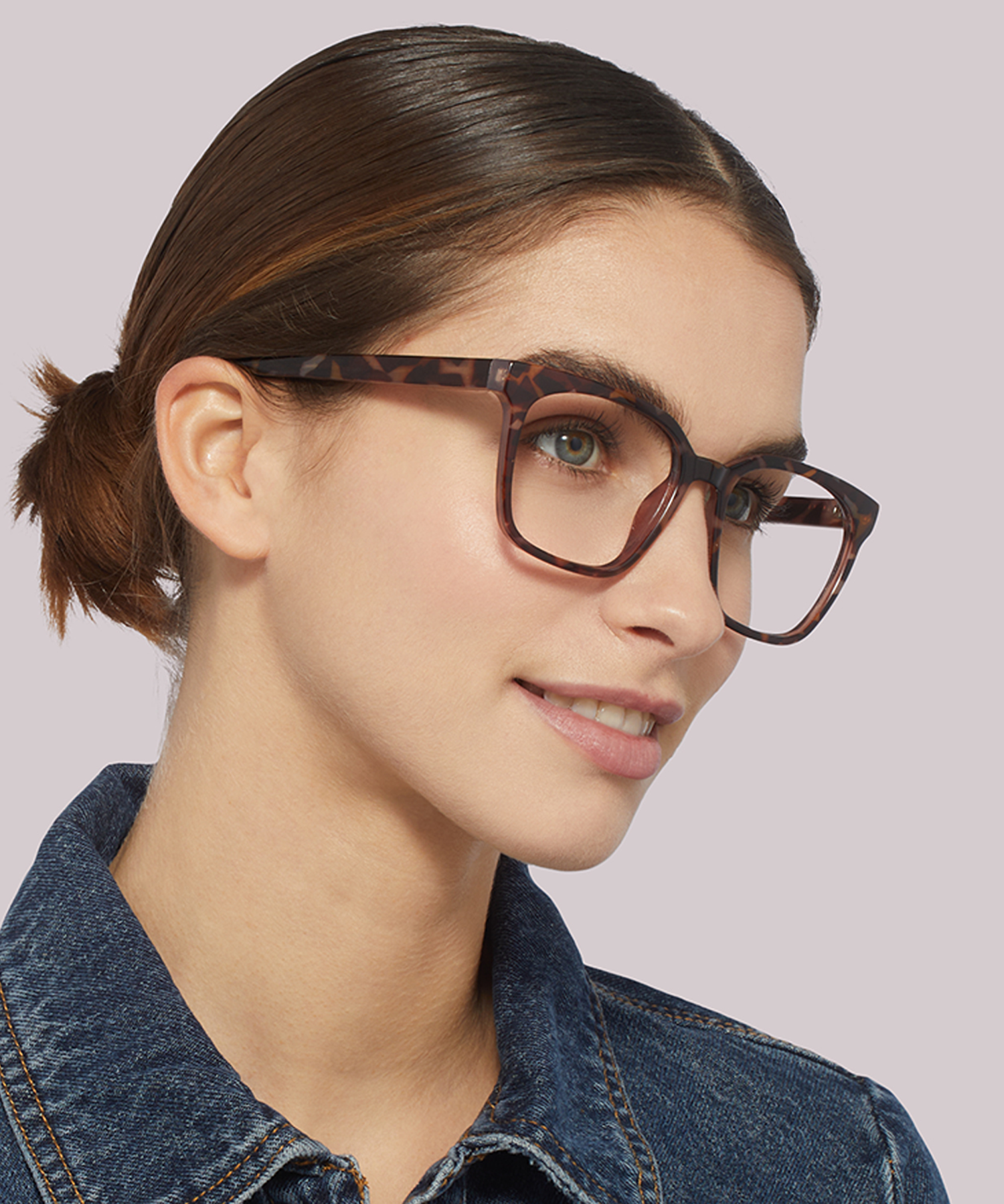 Gian Pink Havana PlasticEyeglass Frames for Women for Glasses Direct