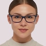 RB7047 Transparent Blue PlasticEyeglass Frames for Women for Glasses Direct