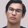 RB6512 Black MetalEyeglass Frames for Men for Glasses Direct