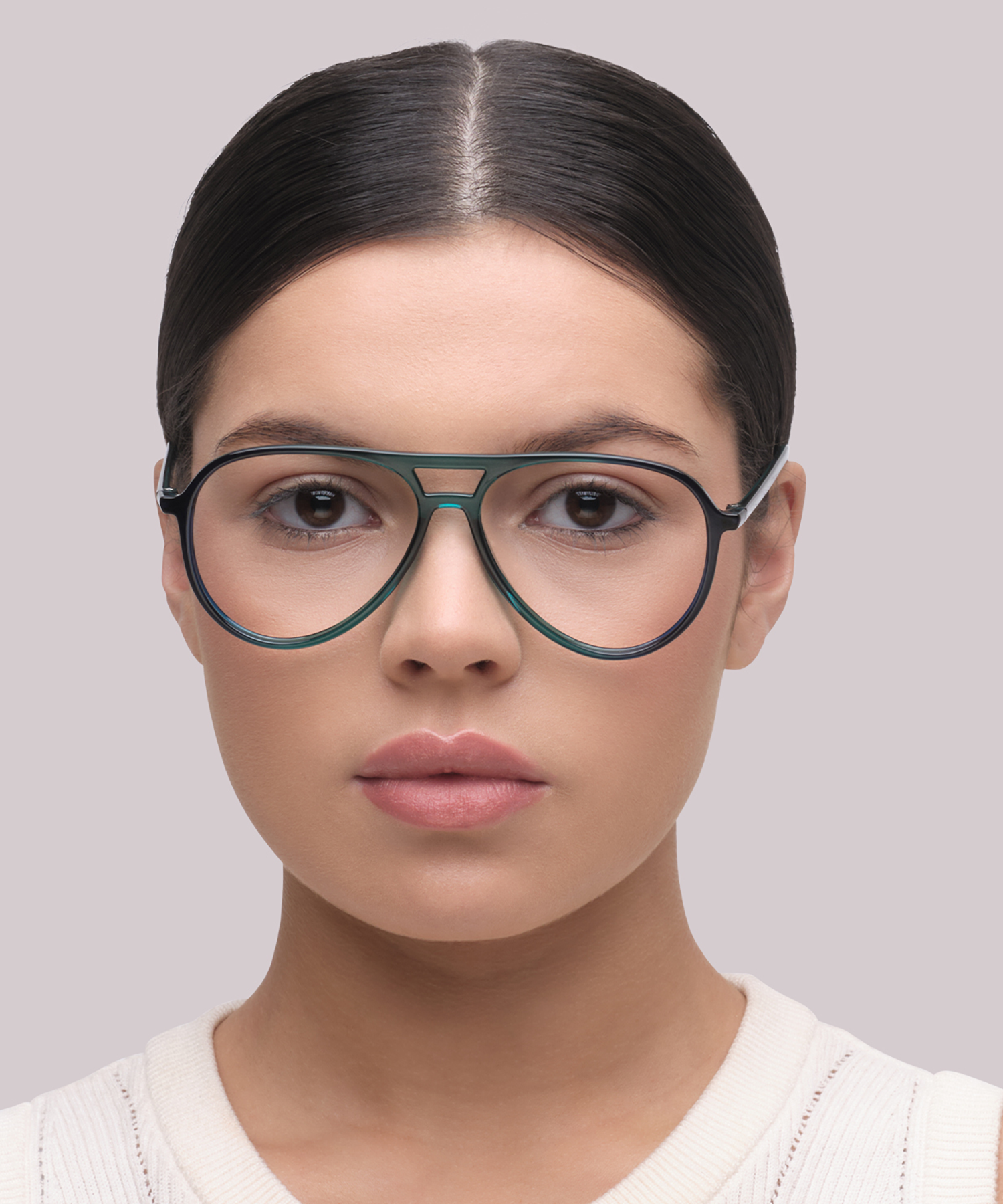 Harquin Gradient Blue & Green PlasticEyeglass Frames for Women for Glasses Direct