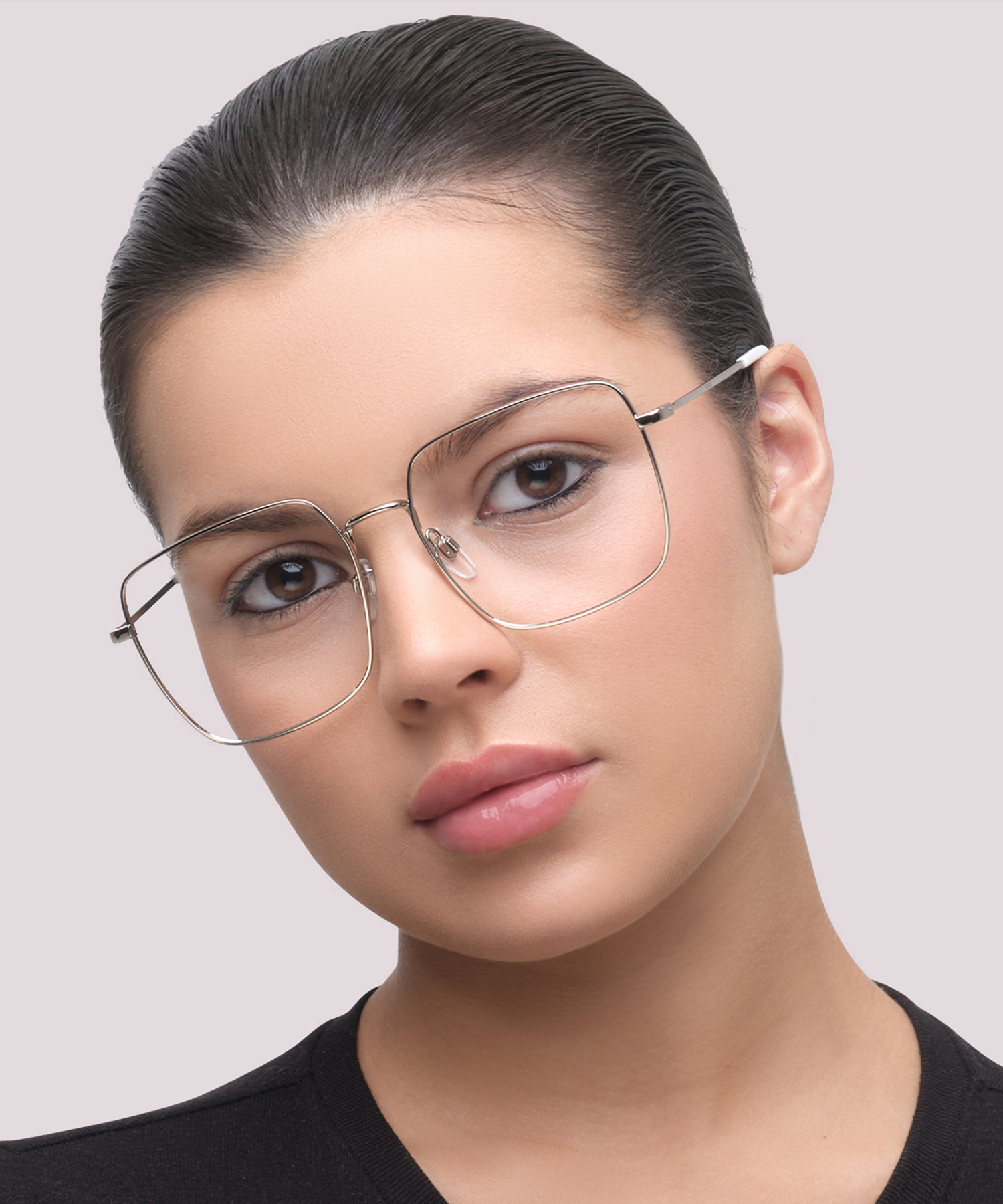 LV 1010 Silver MetalEyeglass Frames for Women for Glasses Direct