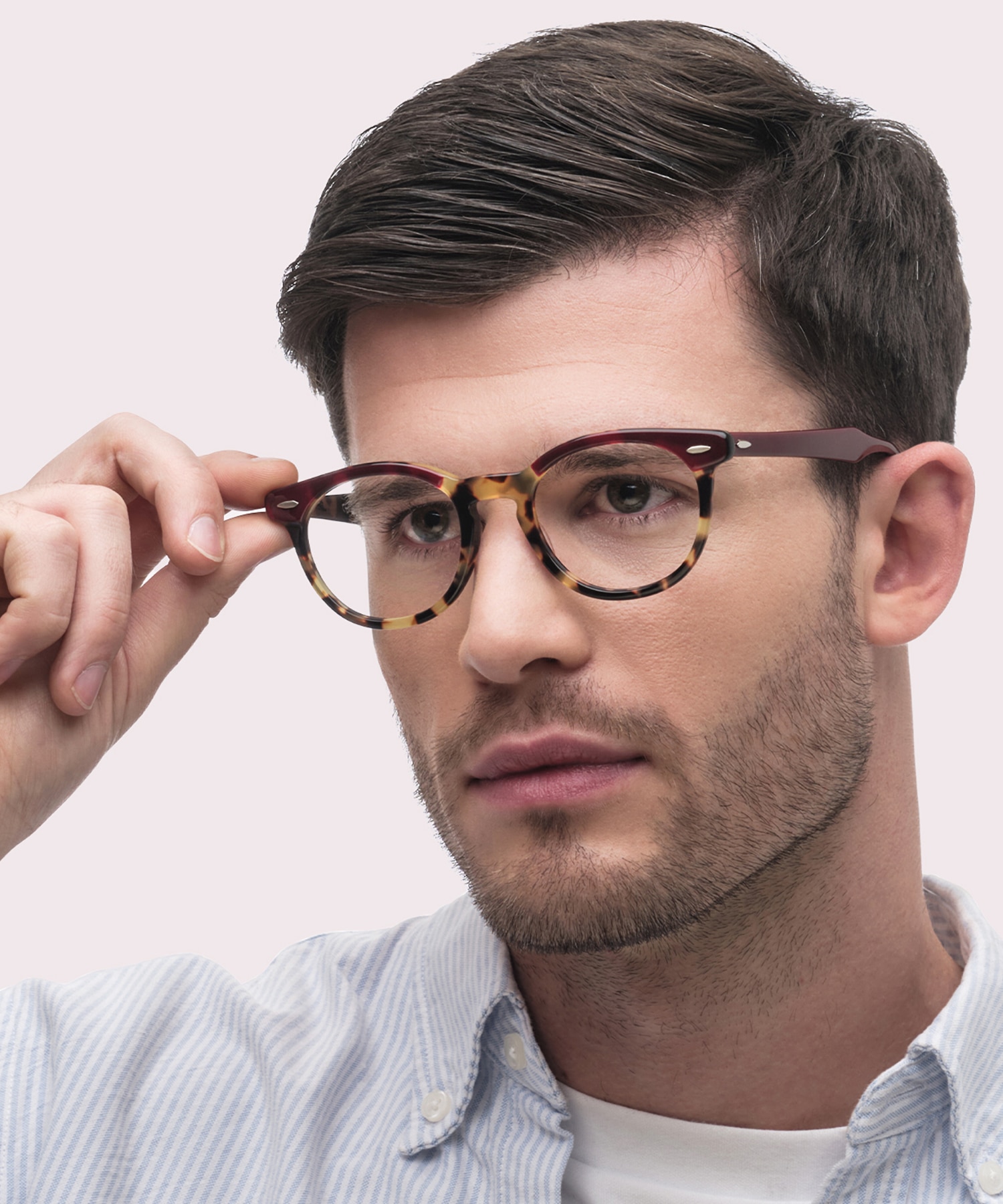 RB5598 Bordeaux On Yellow Havana AcetateEyeglass Frames for Men for Glasses Direct