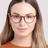 Boston Matte Demi PlasticEyeglass Frames for Women for Glasses Direct